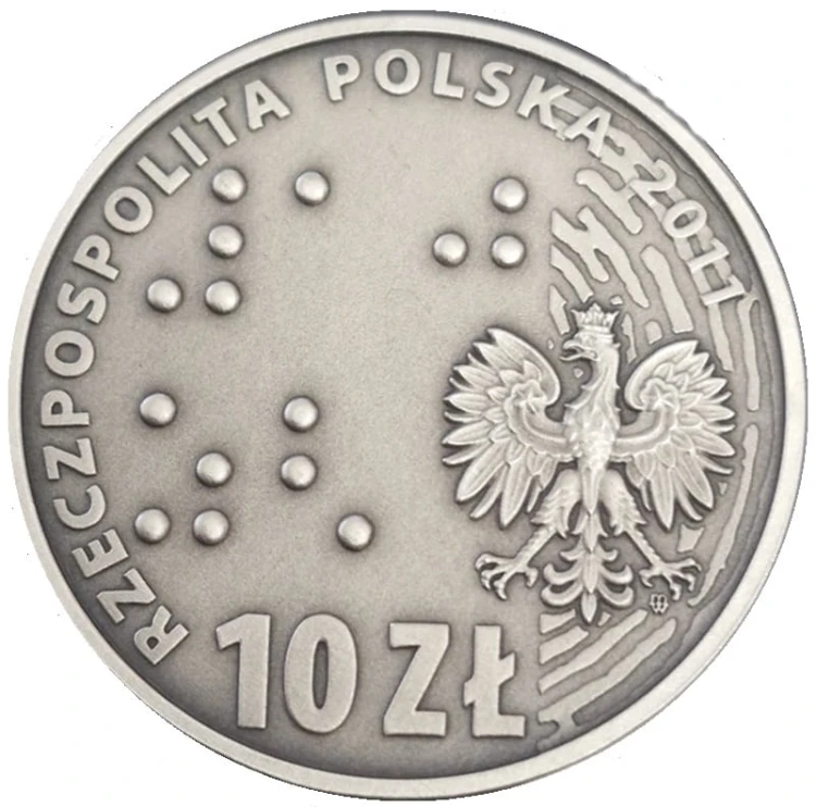 10 zł Europa bez barier 2011 awers