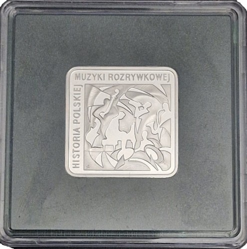 Moneta 10 zł Krzysztof Komeda kwadrat 2010