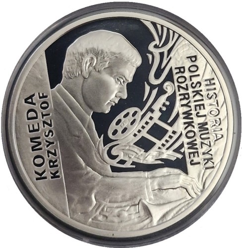 Moneta 10 zł Krzysztof Komeda 2010 rewers