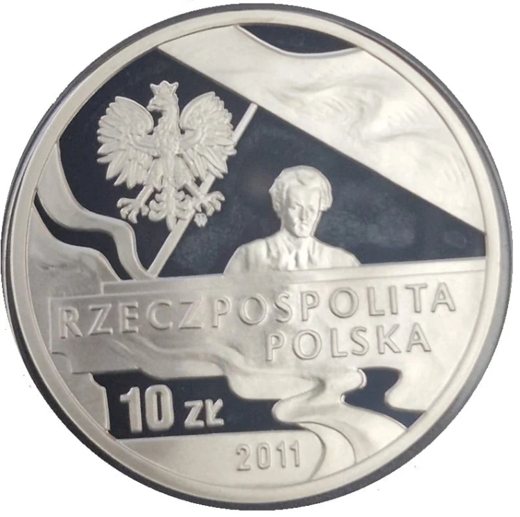 10 zł Ignacy Jan Paderewski 2011 awers