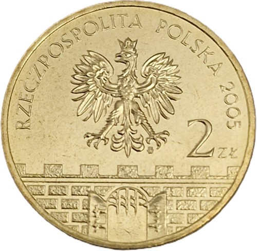 Moneta okolicznościowa 2 zł Gniezno 2005 awers