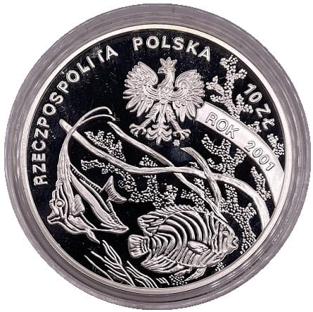 Moneta 10 zł Michał Siedlecki 2001 awers