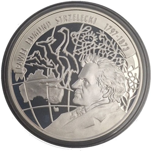 Moneta 10 zł Paweł Edmund Strzelecki 1997 rewers