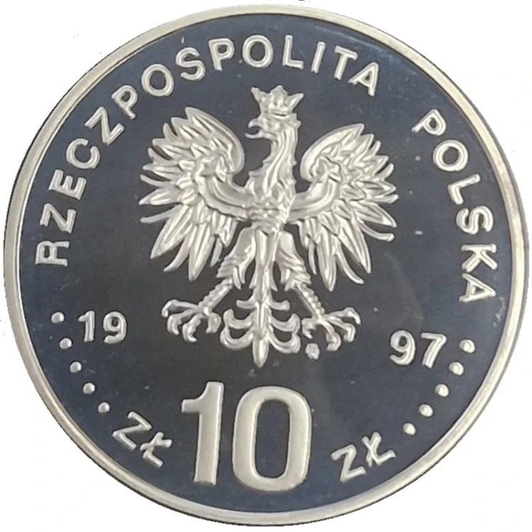 Moneta 10 zł Paweł Edmund Strzelecki 1997 awers