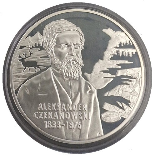 Moneta 10 zł Aleksander Czekanowski 2004 rewers