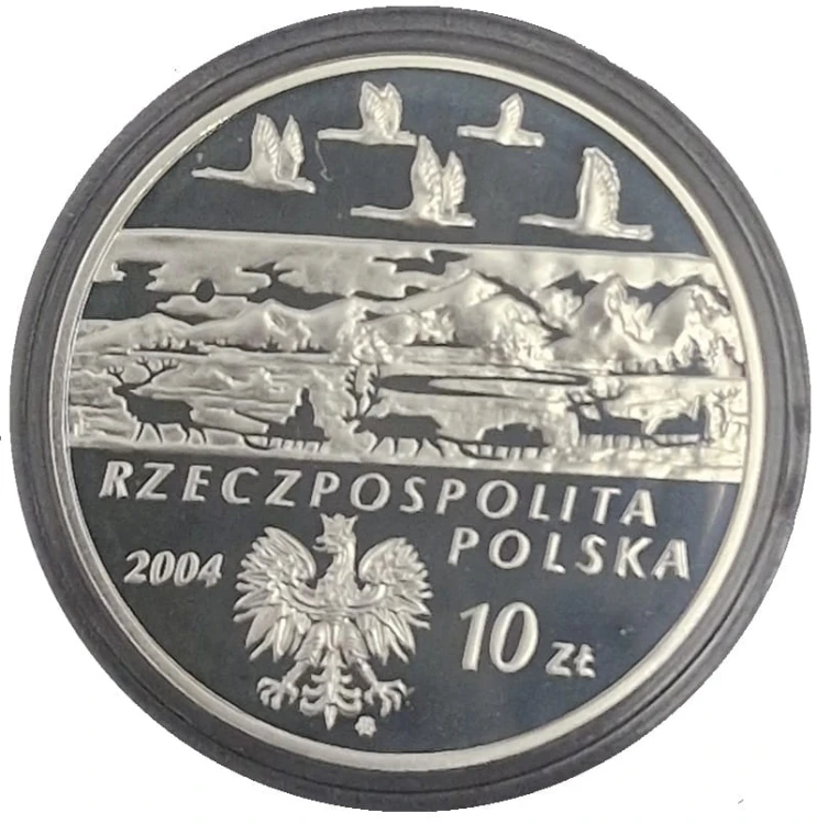 Moneta 10 zł Aleksander Czekanowski 2004 awers