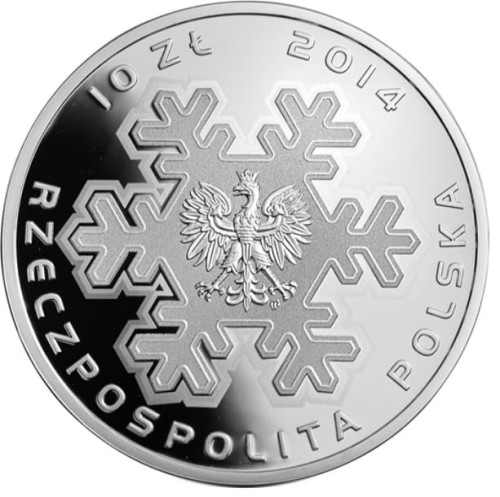 Moneta 10 zł Soczi 2014  rewers