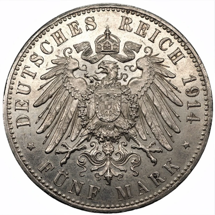 5 marek 1914 A Wilhelm II Prusy awers