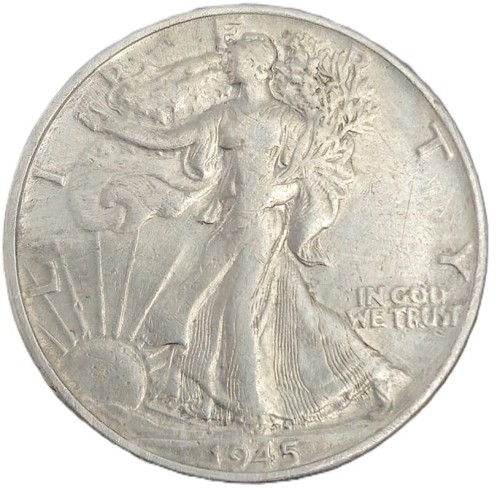 1/2 dolara 1945 rewers