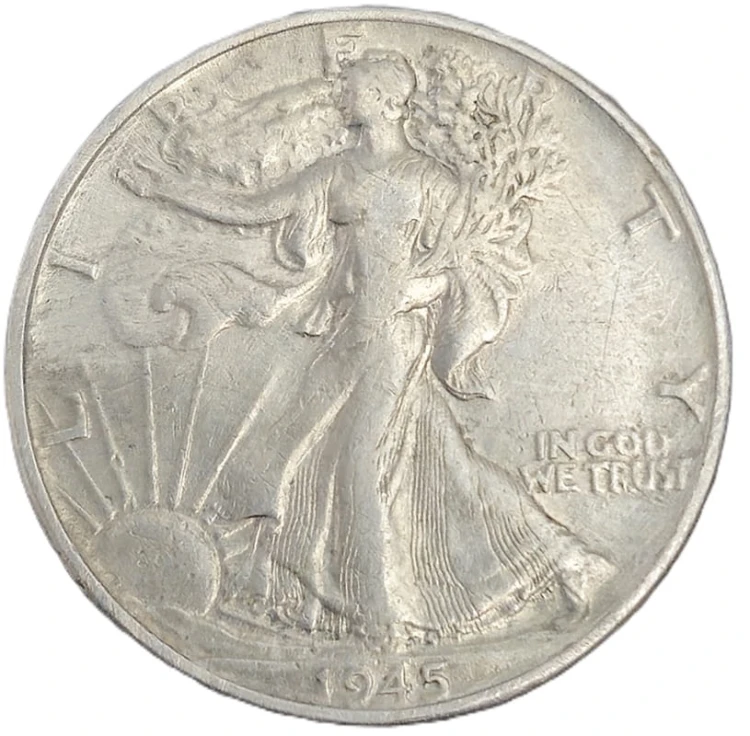 1/2 dolara 1945 rewers