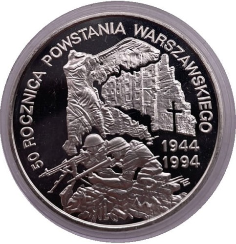 Moneta 300000 zł 50 rocznica Powstania Warszawskiego 1994 rewers