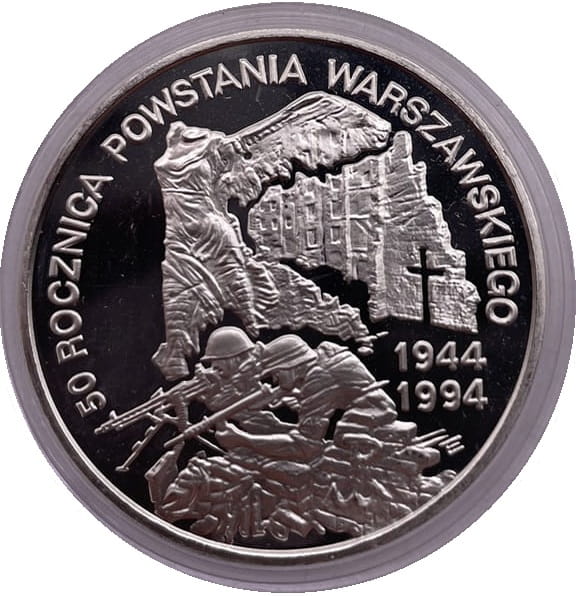 Moneta 300000 zł 50 rocznica Powstania Warszawskiego 1994 rewers