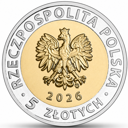 Moneta 5 zł Zespół pałacowo-parkowy w Kozłówce 2026  awers