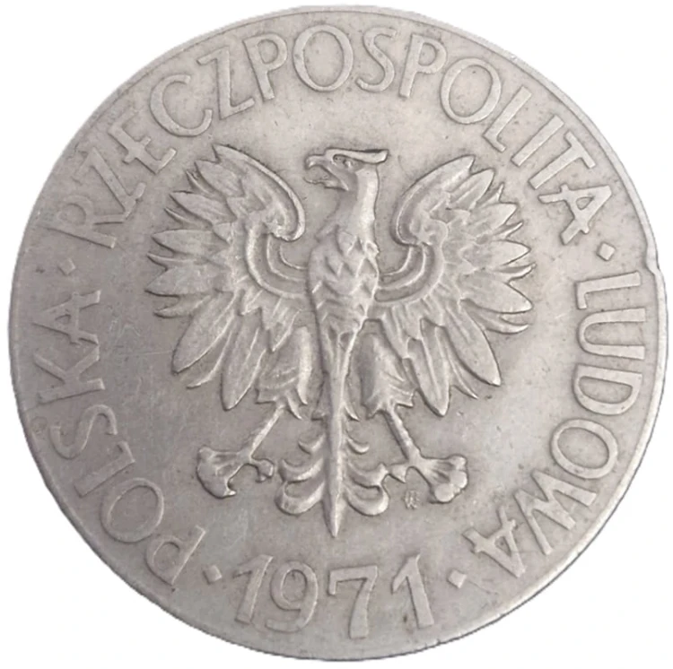 Moneta PRL 10 zł Tadeusz Kościuszko 1971 awers