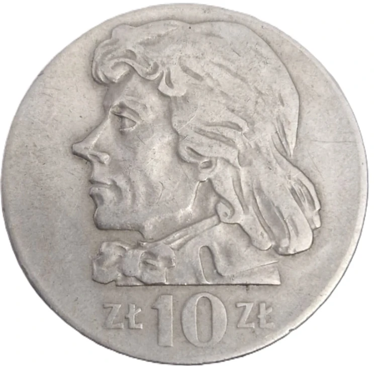Moneta PRL 10 zł Tadeusz Kościuszko 1971 rewers