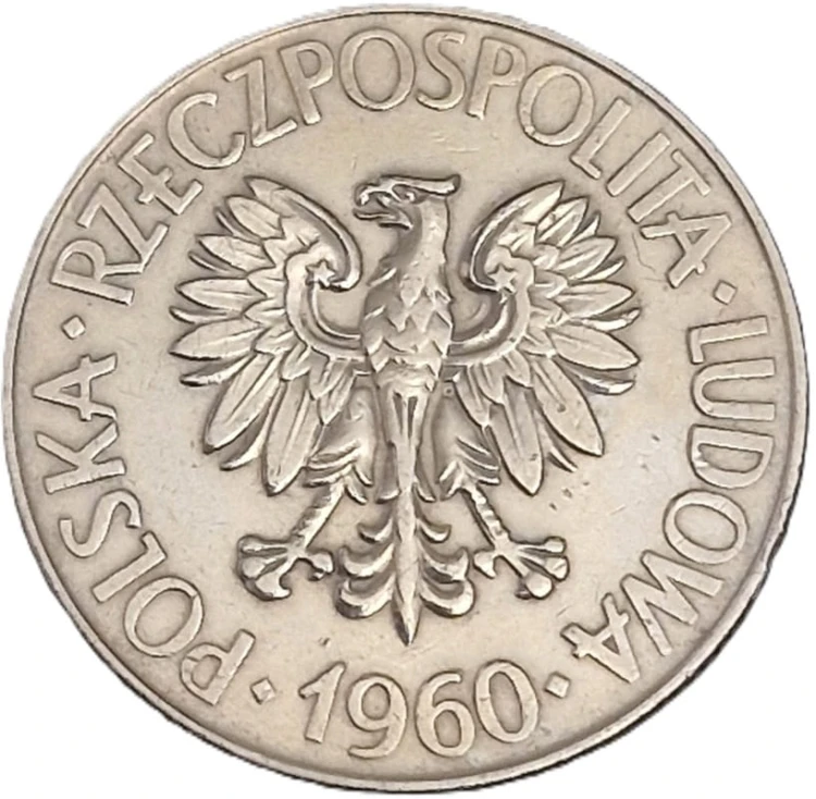 Moneta 10 zł Tadeusz Kościuszko 1960 awers