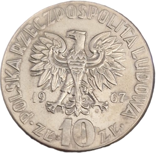 10 zł Mikołaj Kopernik 1967 awers