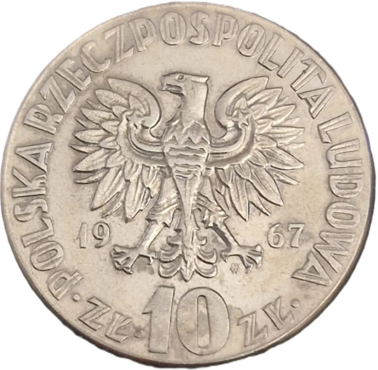 10 zł Mikołaj Kopernik 1967 awers