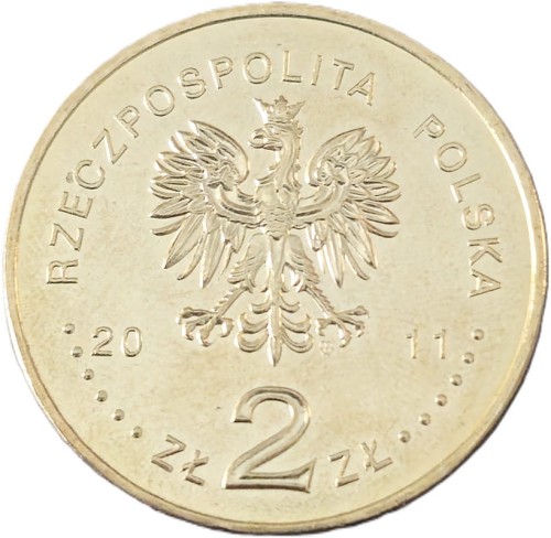 Moneta okolicznościowa 2 zł Klasztor Paulinów Kraków 2011 awers