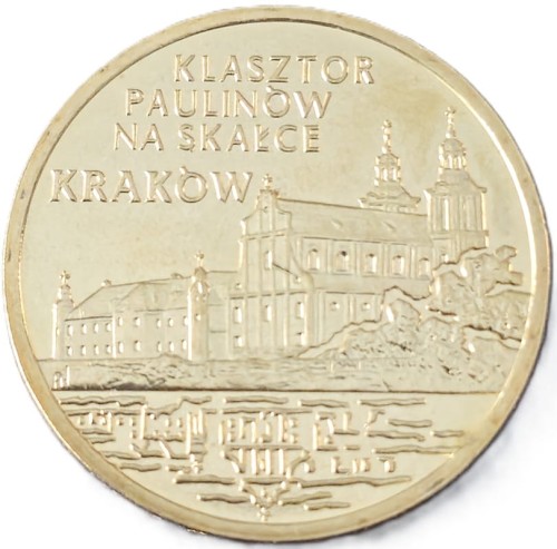 Moneta okolicznościowa 2 zł Klasztor Paulinów Kraków 2011 rewers