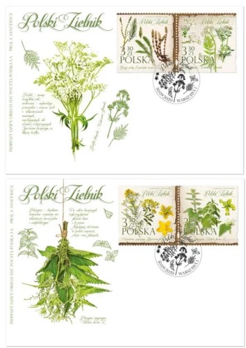 Koperta FDC Polski Zielnik 2020