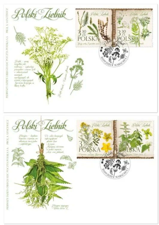Koperta FDC Polski Zielnik 2020