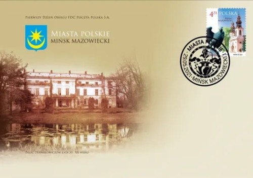 Koperta FDC Miasta polskie Mińsk Mazowiecki 2021