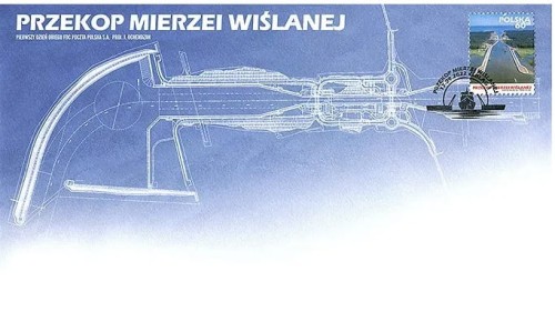 Koperta FDC Przekop mierzei wiślanej 2022