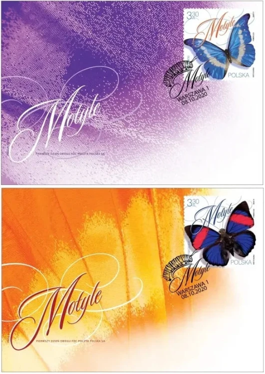 Koperty FDC Motyle 2020 2059-2060