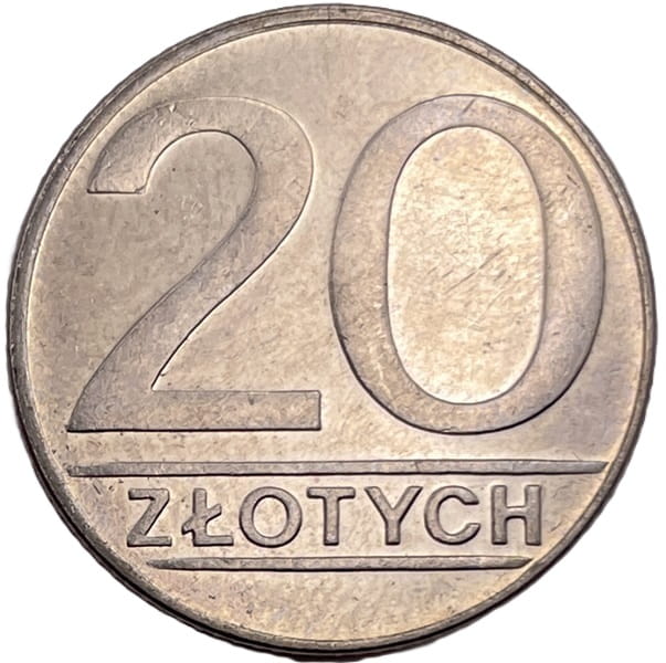Moneta 20 złotych 1984 rewers