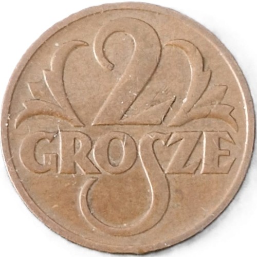 Moneta 2 grosze 1939 rewers