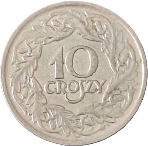 Moneta 10 groszy 1923 rewers