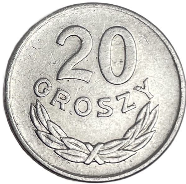 Moneta obiegowa PRL 20 groszy 1949 stan 3 rewers