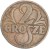 Moneta 2 grosze 1937 stan 2 rewers