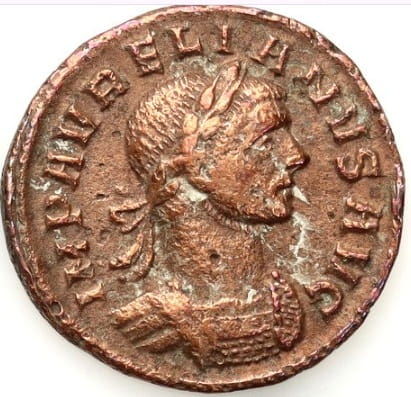 Moneta Denar Aurelia awers