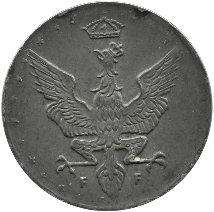 20 fenigów 1918 Królestwo Polskie awers