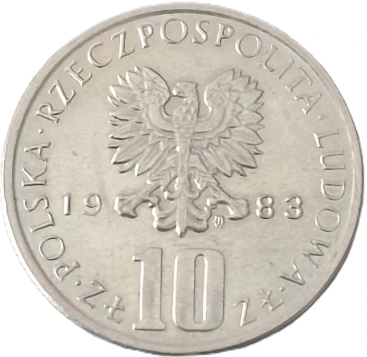 10 złotych Bolesław Prus 1983 awers