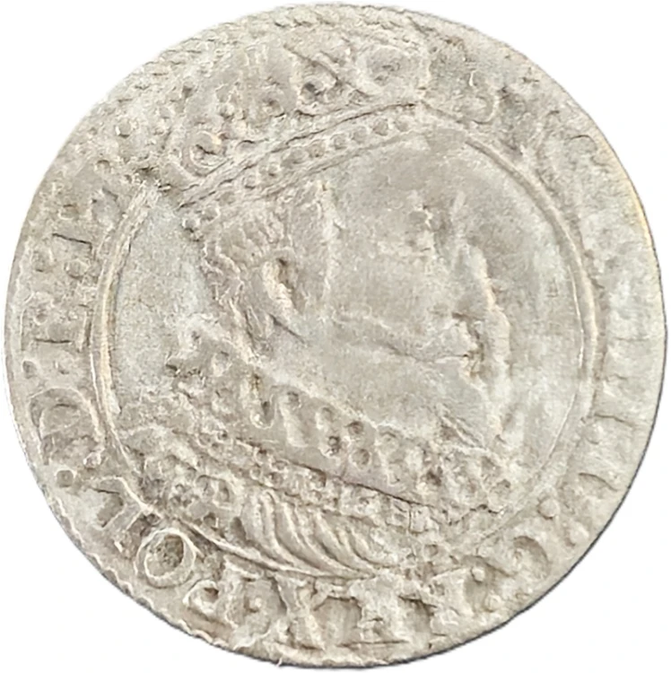Moneta grosz Zygmunt III Waza 1626 Gdańsk rewers