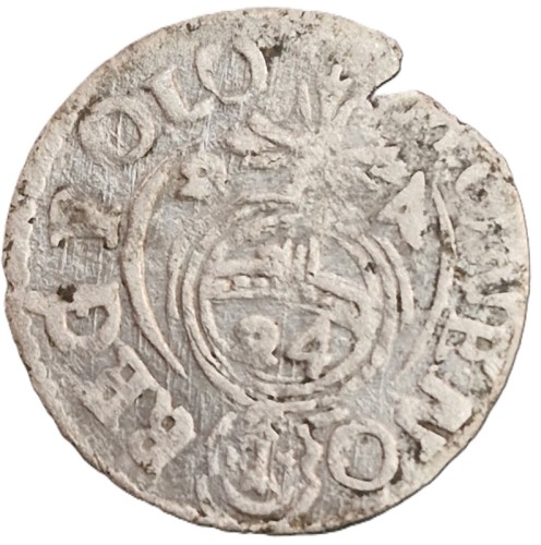Moneta Półtorak Zygmunt III Waza 1624 Bydgoszcz awers