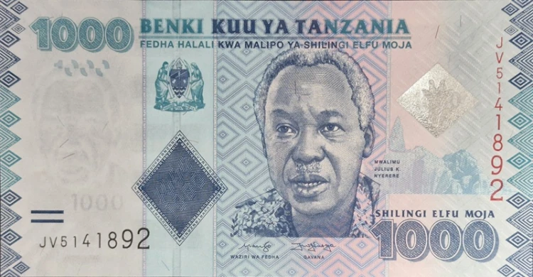 Tanzania banknot 1000 szylingów 2019 P-41c awers
