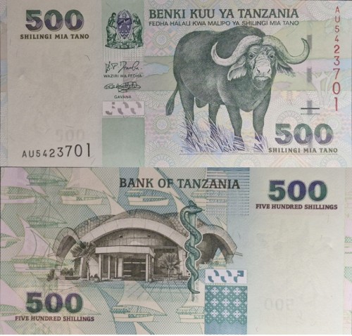Tanzania banknot 500 szylinów 2003 P-35