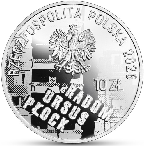 Moneta 10 zł 50. rocznica czerwca ’76 awers