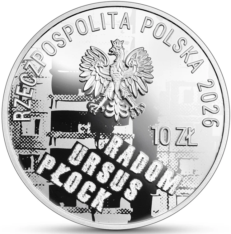 Moneta 10 zł 50. rocznica czerwca ’76 awers