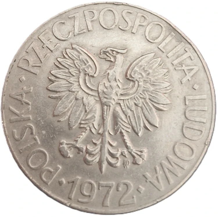 Moneta 10 zł Tadeusz Kościuszko 1972 stan 3 awers