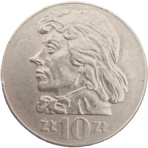 Moneta 10 zł Tadeusz Kościuszko 1972 stan 3 rewers