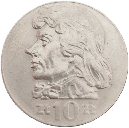 Moneta PRL 10 zł Tadeusz Kościuszko 1972 stan 1 rewers