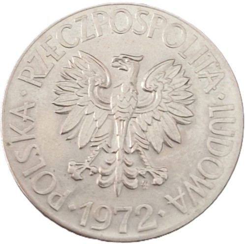 Moneta PRL 10 zł Tadeusz Kościuszko 1972 stan 1 awers
