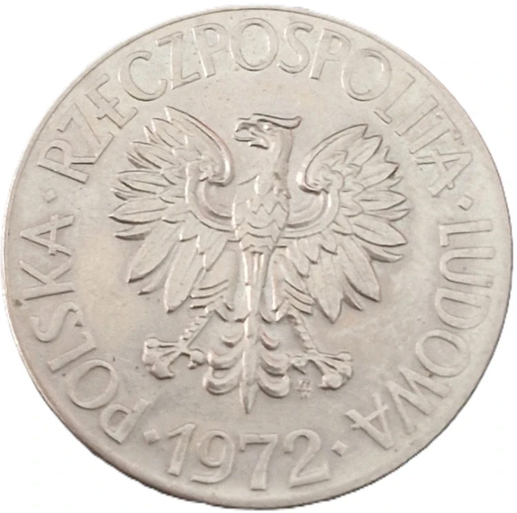 Moneta PRL 10 zł Tadeusz Kościuszko 1972 stan 1 awers