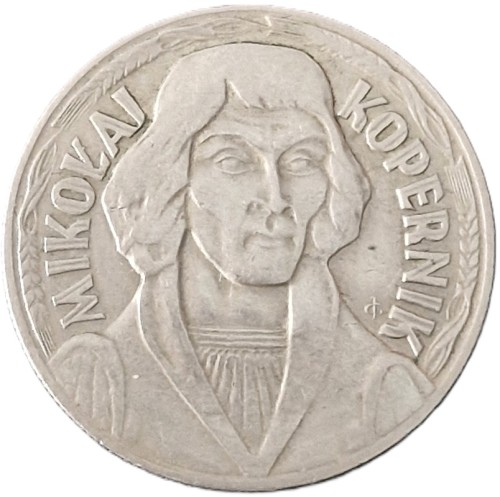 Moneta 10 zł Mikołaj Kopernik 1969 stan 3 rewers
