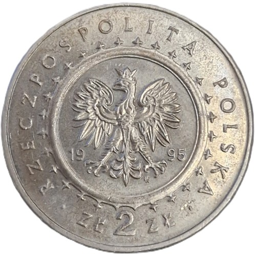Moneta okolicznościowa 2 zł Pałac Królewski w Łazienkach 1995 awers